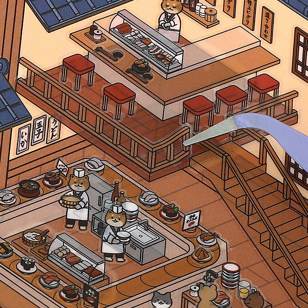 BGM - Stickers - Diorama 2.5D Stickers Vol. 3 - Sushi Restaurant