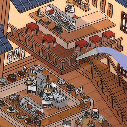 BGM - Stickers - Diorama 2.5D Stickers Vol. 3 - Sushi Restaurant