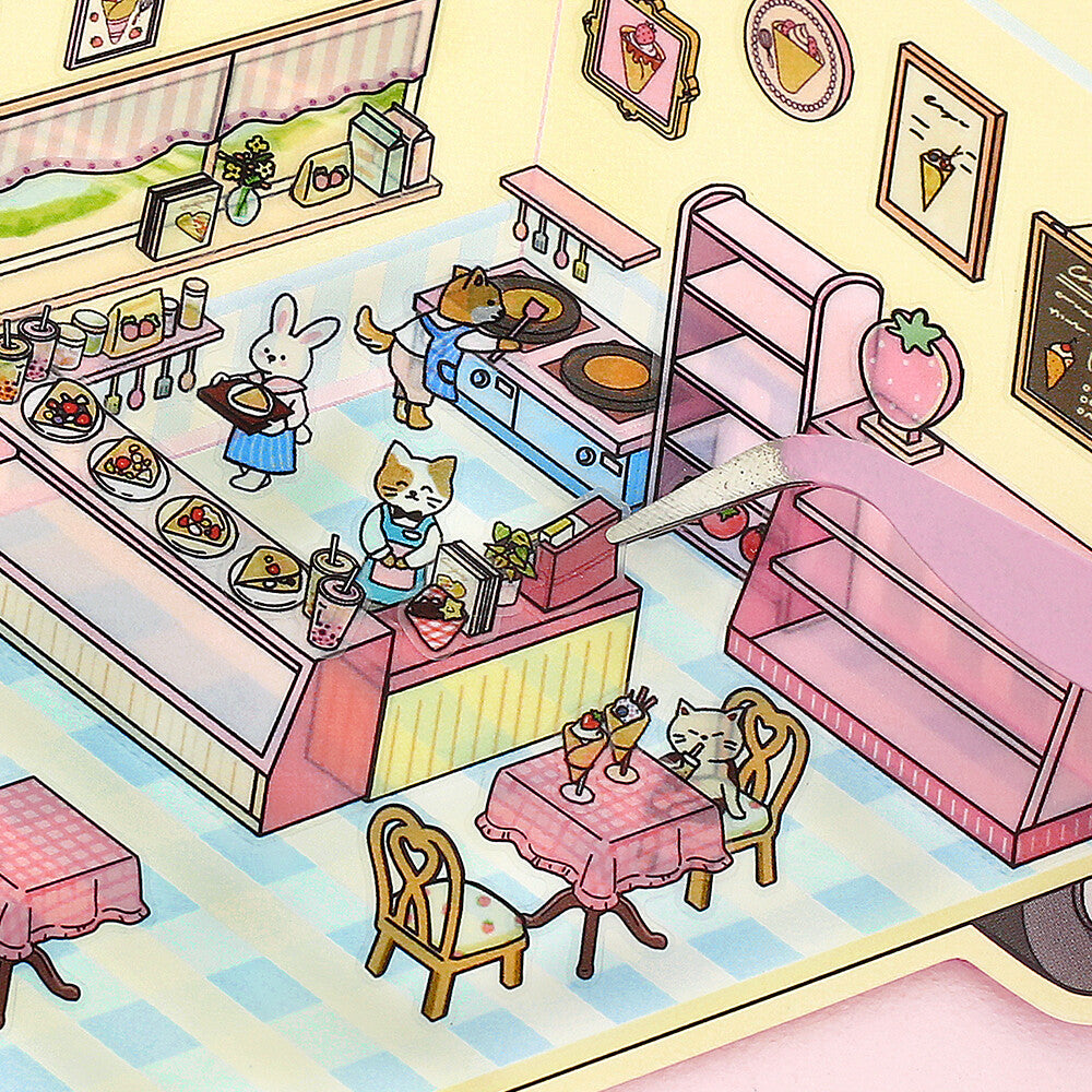 BGM - Stickers - Diorama 2.5D Stickers Vol. 3 - Crepe Shop