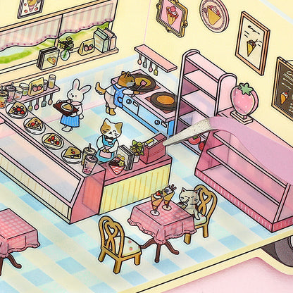 BGM - Stickers - Diorama 2.5D Stickers Vol. 3 - Crepe Shop