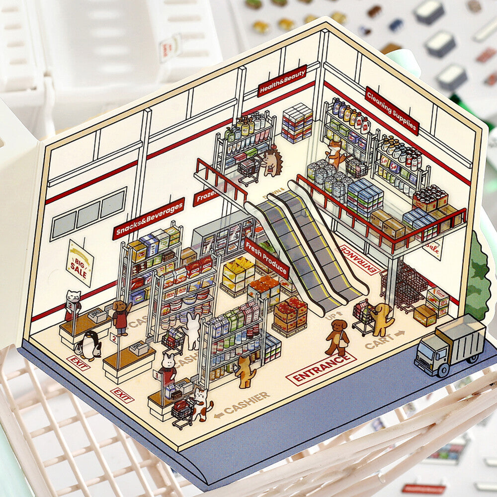 BGM - Stickers - Diorama 2.5D Stickers Vol. 3 - Supermarket