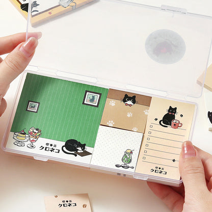 BGM - Memono Memo Pad Set - Kuroneko Cafe (Black Cat Cafe)