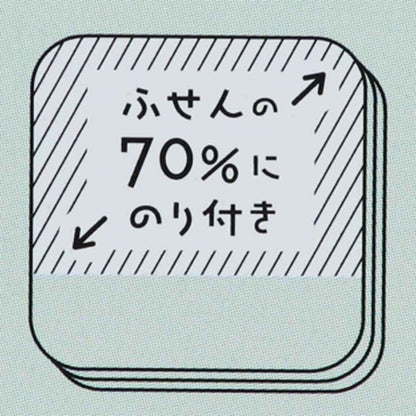 Memo-Style Sticky Notes M - Tocorocomugi - Loving Tulip Kitty