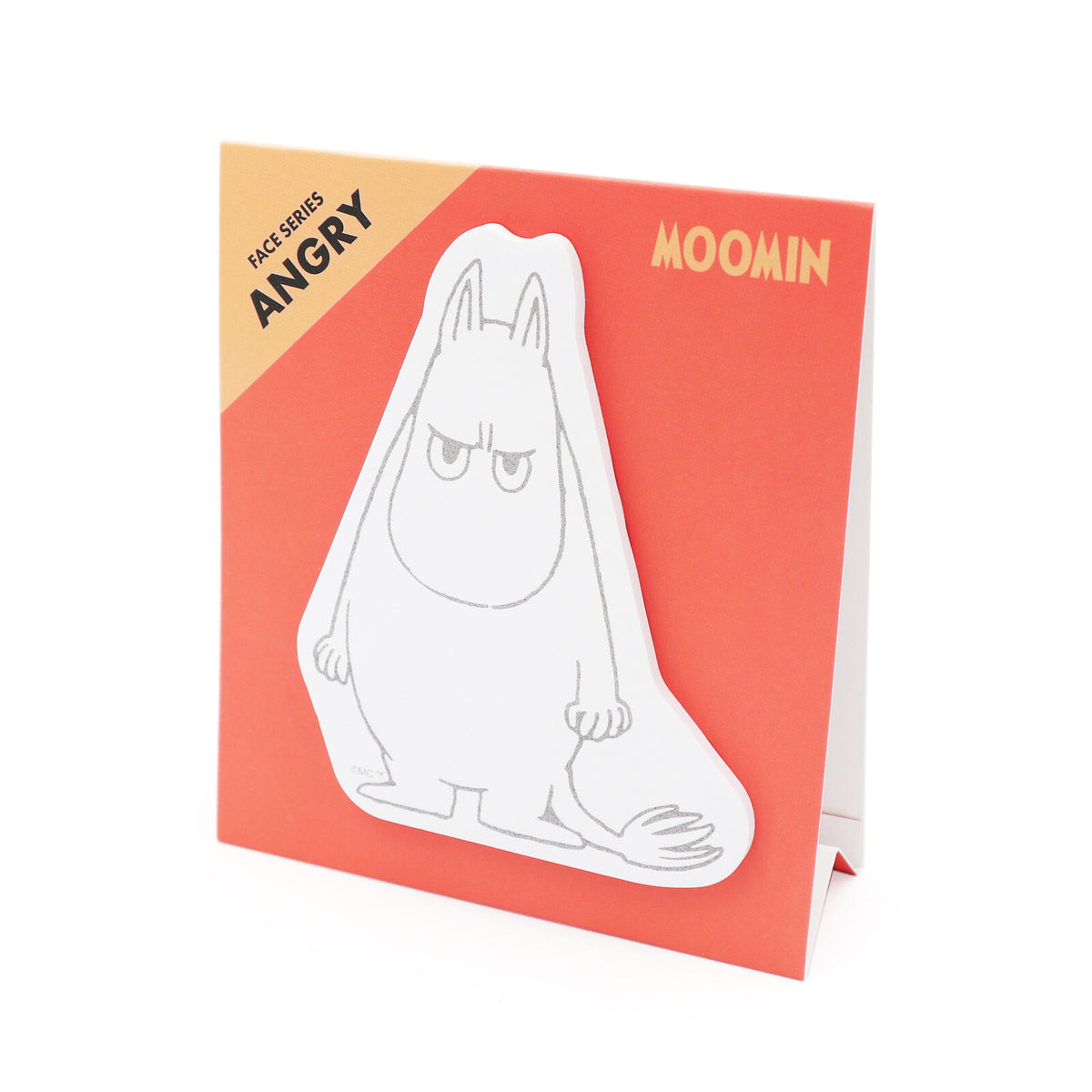 World Craft x Moomin - Moomin Face Sticky Notes - Angry