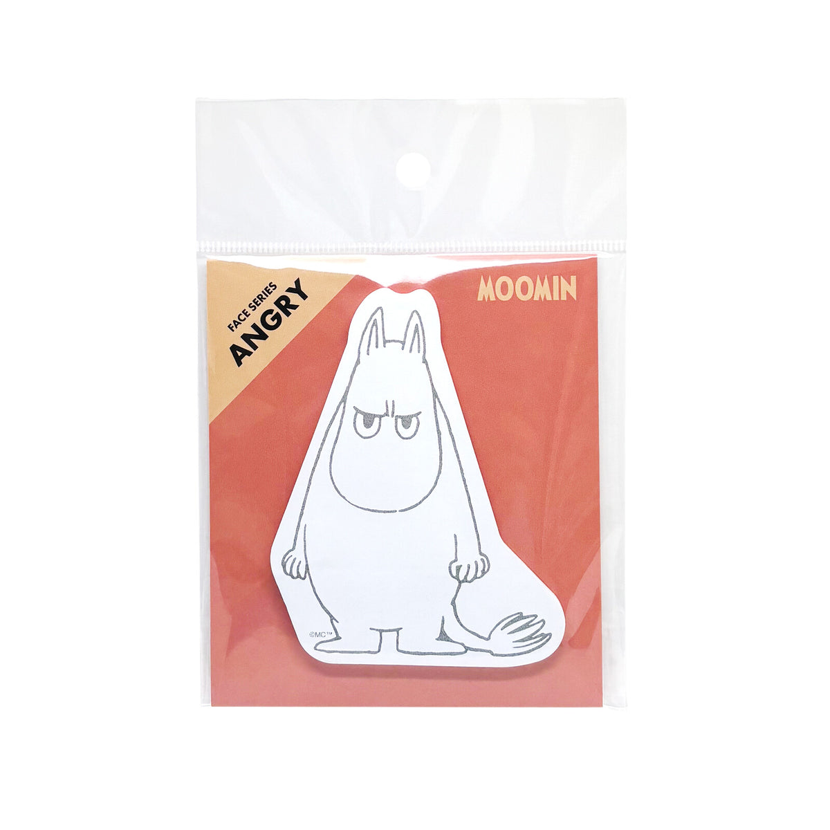 World Craft x Moomin - Moomin Face Sticky Notes - Angry