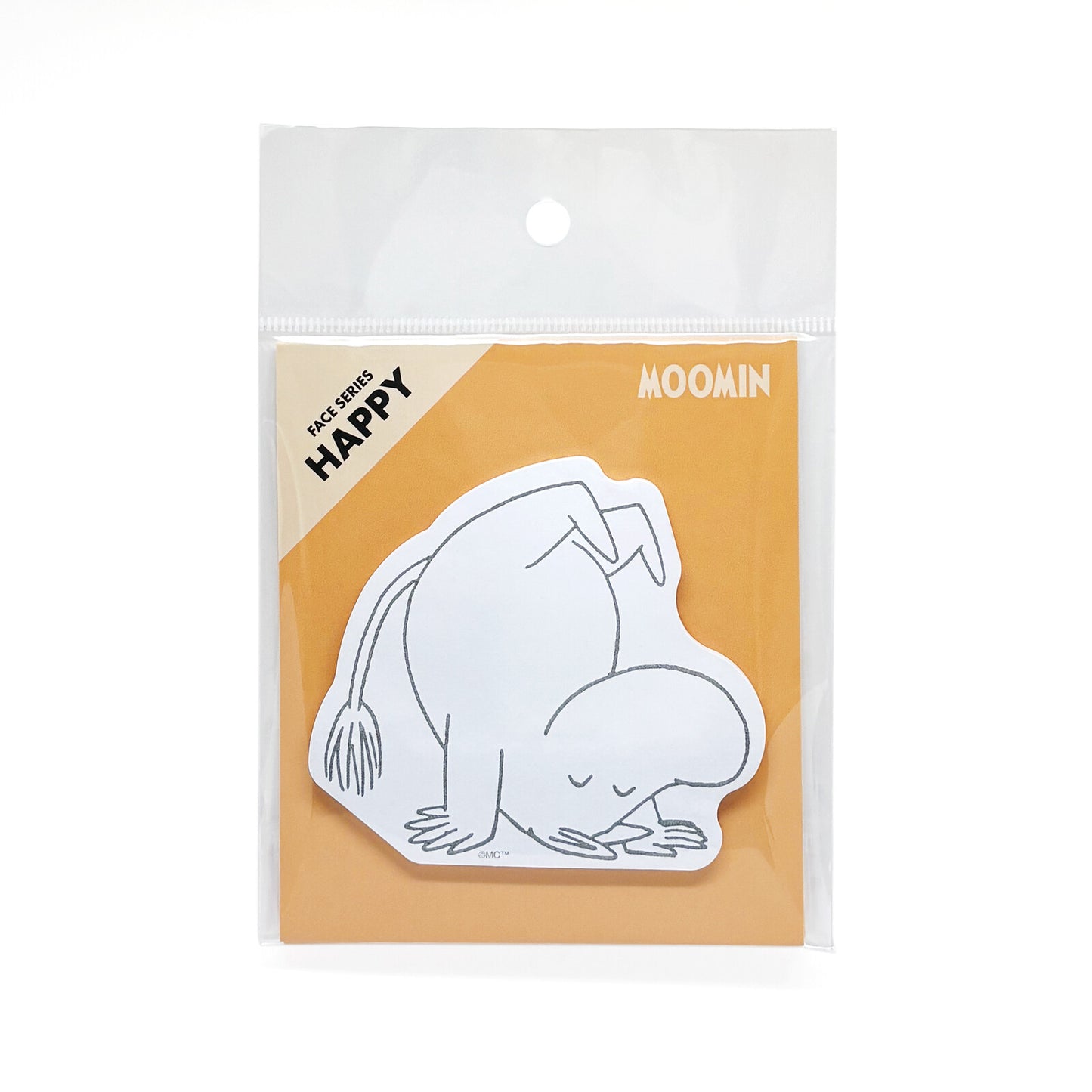 World Craft x Moomin - Moomin Face Sticky Notes - Happy