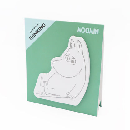 World Craft x Moomin - Moomin Face Sticky Notes - Thinking