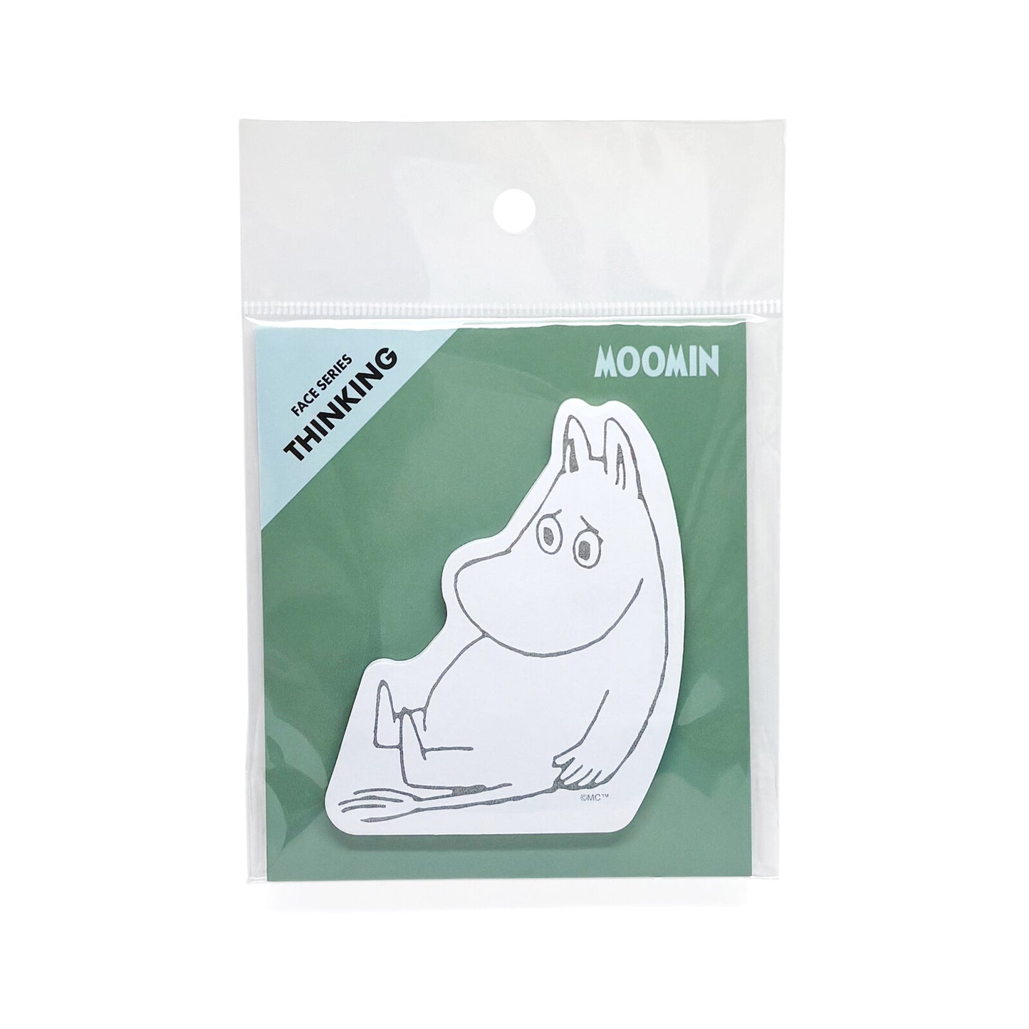 World Craft x Moomin - Moomin Face Sticky Notes - Thinking