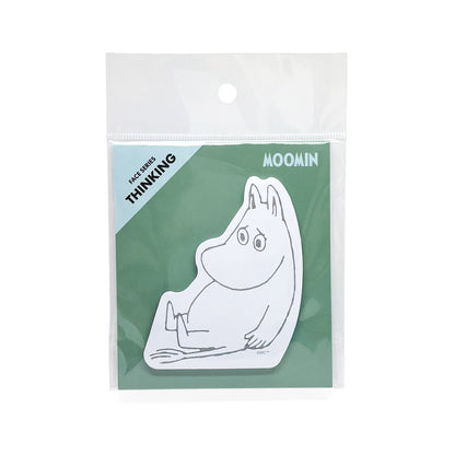 World Craft x Moomin - Moomin Face Sticky Notes - Thinking
