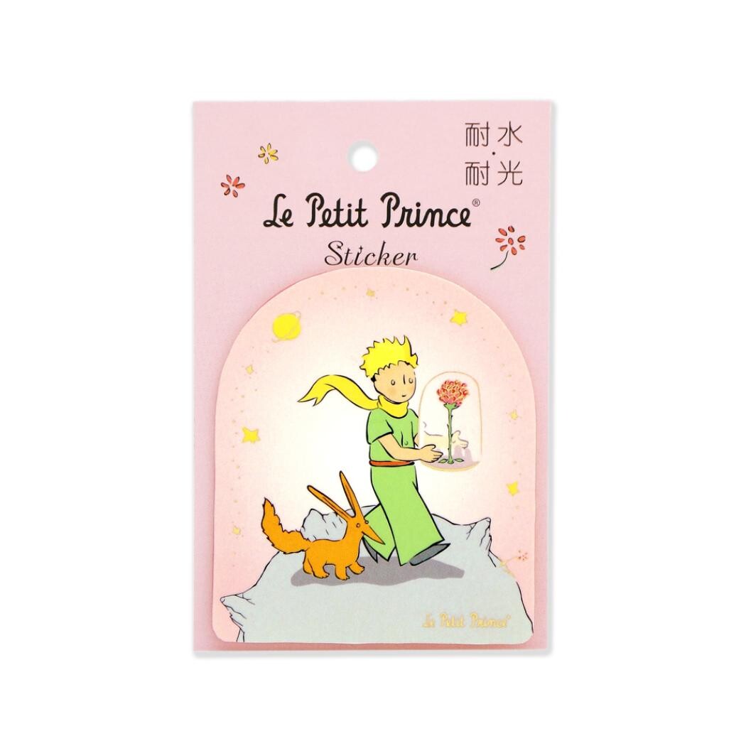 Le Petit Prince - Foil-Stamped Sticker - A Precious Rose
