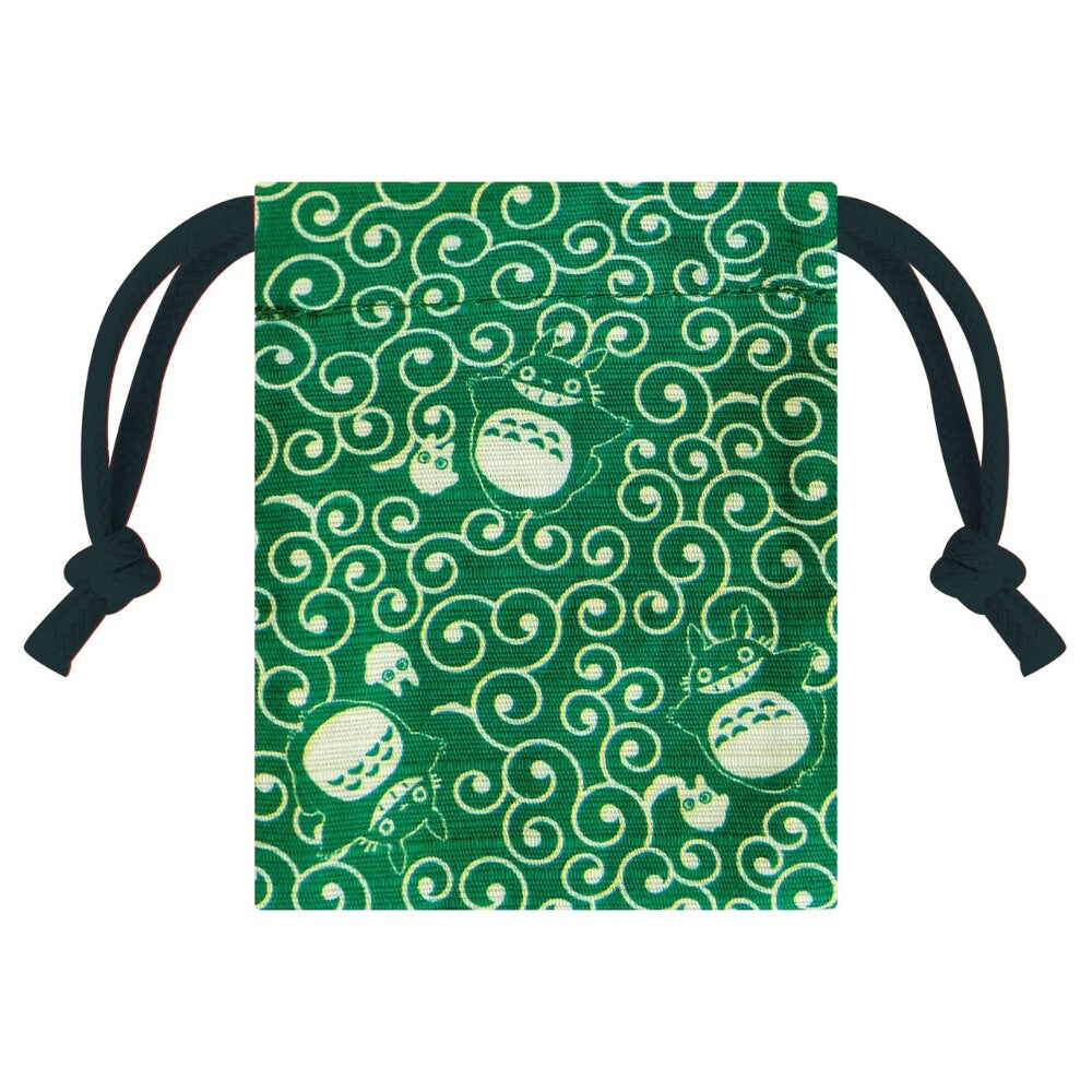 Beverly x Studio Ghibli - Drawstring Bag and Rubber Stamp - My Neighbor Totoro - Totoro and Mini Totoro (Arabesque Pattern)
