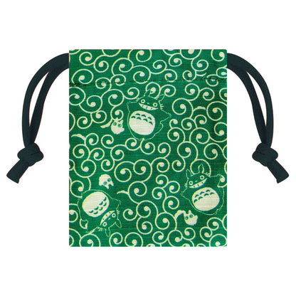 Beverly x Studio Ghibli - Drawstring Bag and Rubber Stamp - My Neighbor Totoro - Totoro and Mini Totoro (Arabesque Pattern)