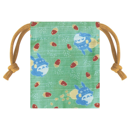 Beverly x Studio Ghibli - Drawstring Bag and Rubber Stamp - My Neighbor Totoro - Medium Totoro and Acorns