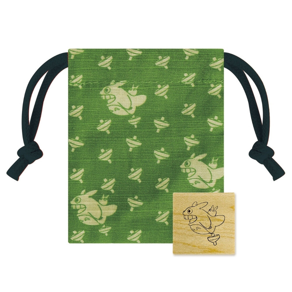 Beverly x Studio Ghibli - Drawstring Bag and Rubber Stamp - My Neighbor Totoro - Totoro and Spinning Top