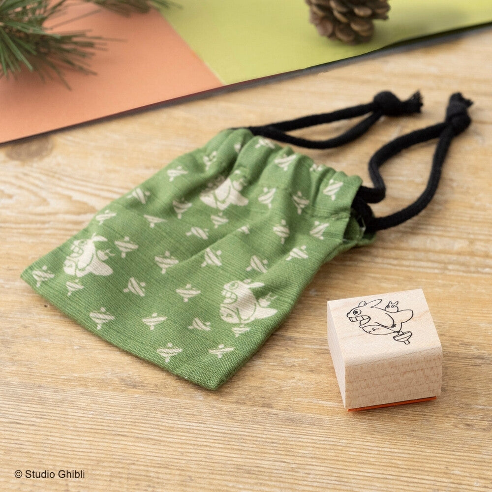 Beverly x Studio Ghibli - Drawstring Bag and Rubber Stamp - My Neighbor Totoro - Totoro and Spinning Top