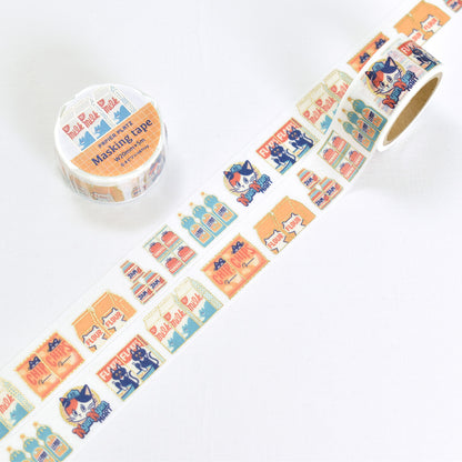 OB1TOY x Papier Platz - Supermarket Series NyanNyan Mart - Foil-Stamped Washi Tape - Shopping