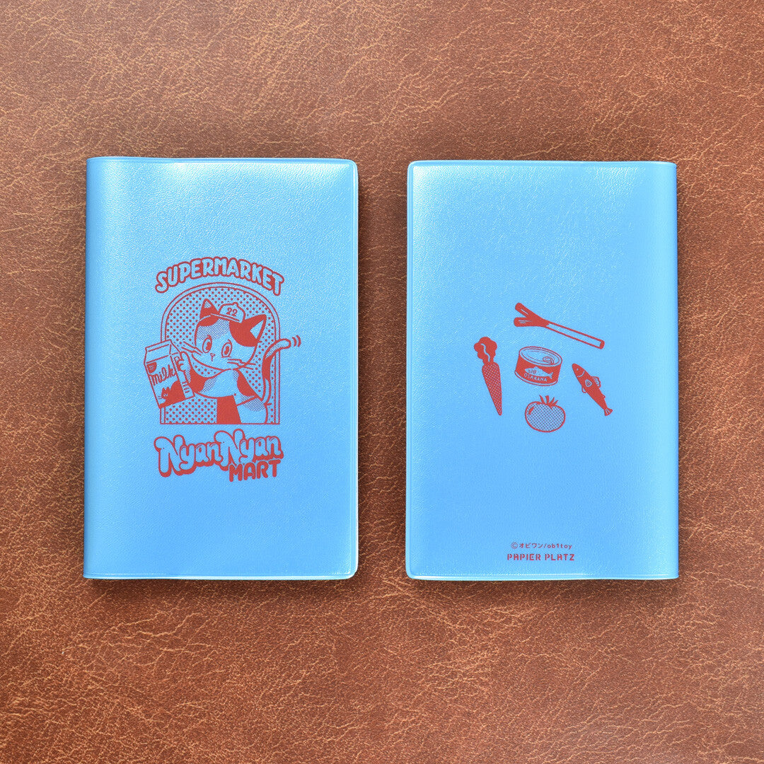 OB1TOY x Papier Platz - Supermarket Series NyanNyan Mart - Pocket Logbook - Open!