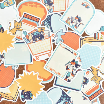 OB1TOY x Papier Platz - Supermarket Series NyanNyan Mart - Flake Sticky Notes - Sunday