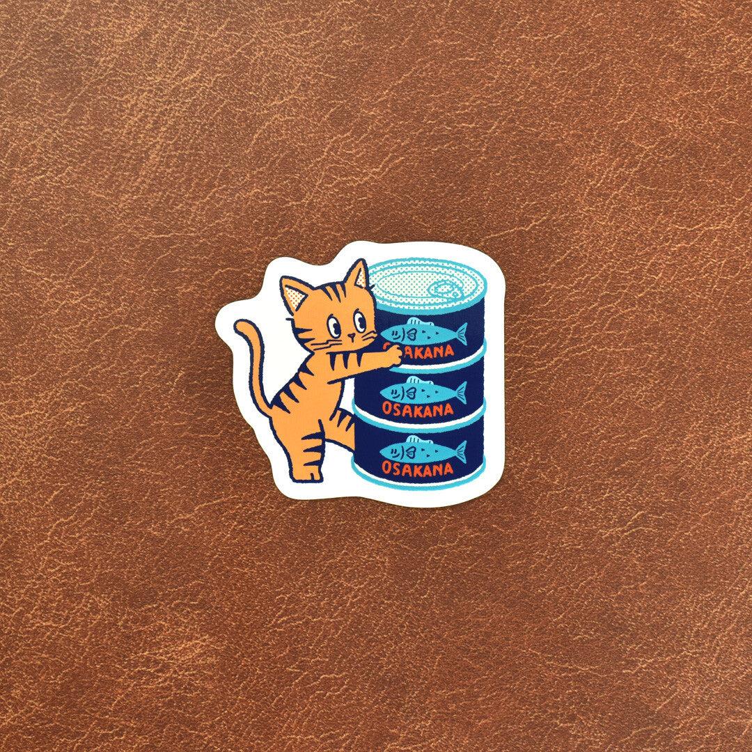 OB1TOY x Papier Platz - Supermarket Series NyanNyan Mart - Die-Cut Sticker - Canned Fish