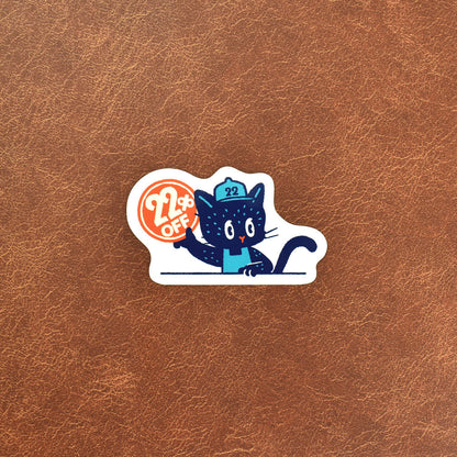 OB1TOY x Papier Platz - Supermarket Series NyanNyan Mart - Die-Cut Sticker - 22% OFF