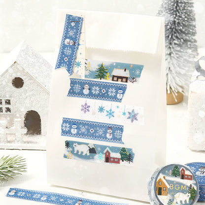 BGM - Winter Limited 15mm Washi Tape - Colorful Snowflakes