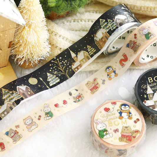 BGM - Winter Limited 20mm Washi Tape - Snowy Night