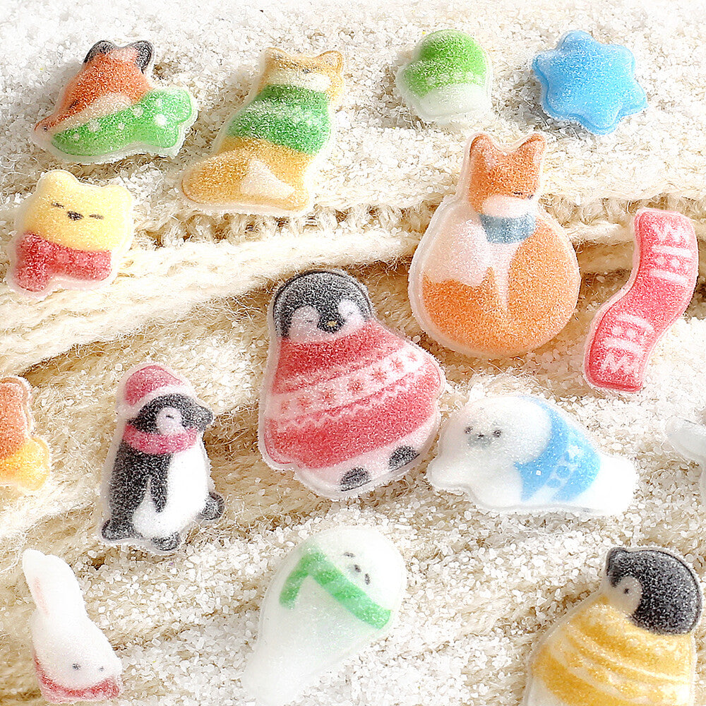 BGM - Christmas Limited Kyururun Stickers - Cute and Fluffy Winter Animals