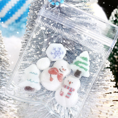 BGM - Christmas Limited Kyururun Stickers - Cute and Fluffy Snowmen