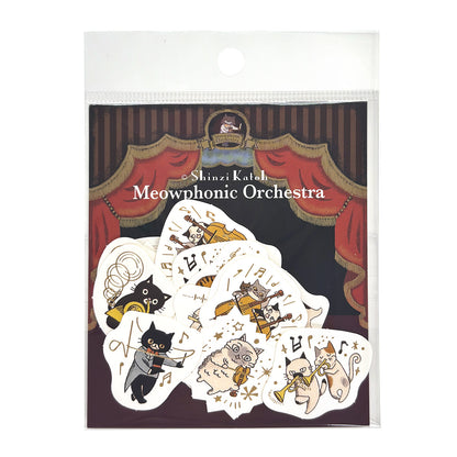 SEAL-DO Shinzi Katoh - Foil-Stamped Flake Stickers - Meowphonic Orchestra