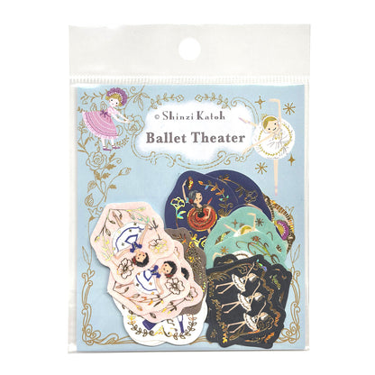 SEAL-DO Shinzi Katoh - Foil-Stamped Flake Stickers - Ballet Theater