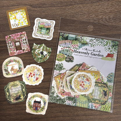 SEAL-DO Shinzi Katoh - Foil-Stamped Flake Stickers - Heavenly Garden