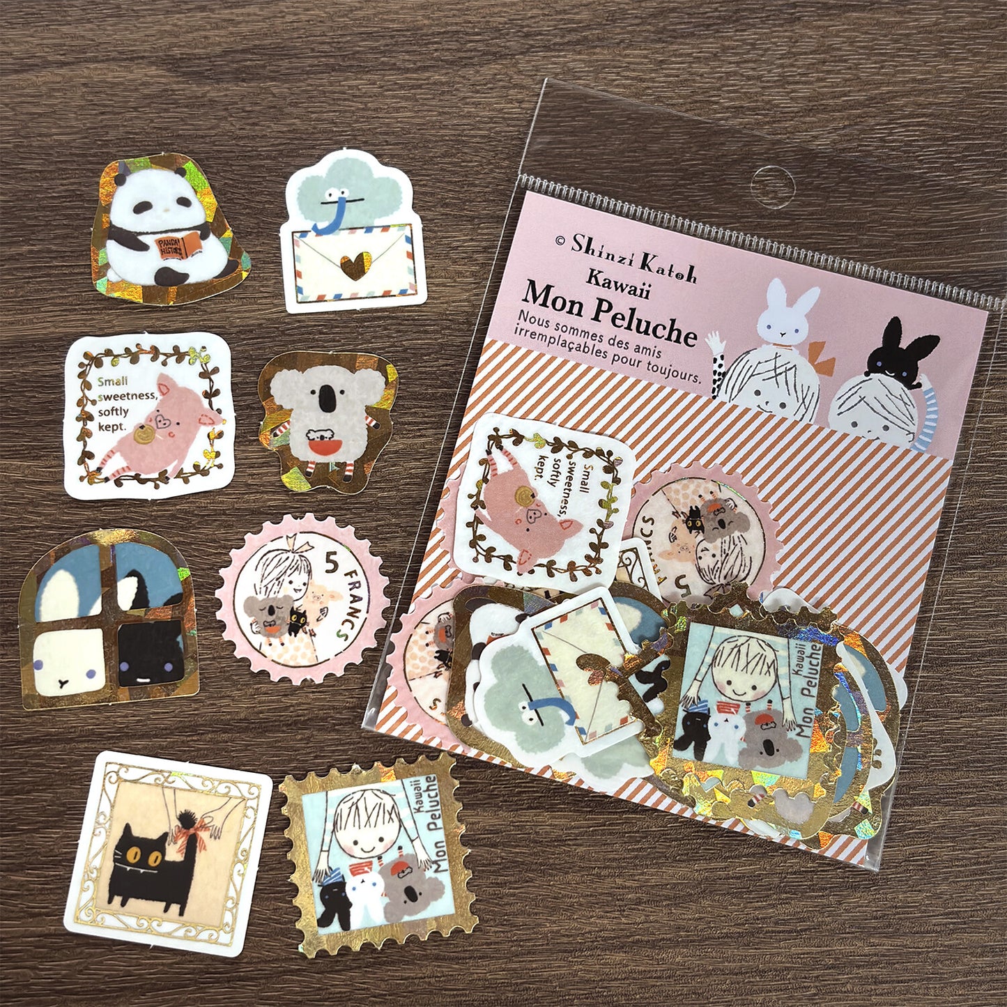 SEAL-DO Shinzi Katoh - Foil-Stamped Flake Stickers - Kawaii Mon Peluche