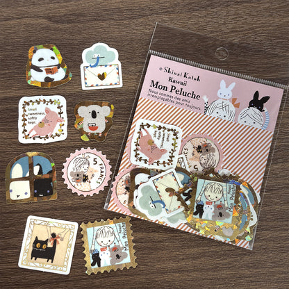 SEAL-DO Shinzi Katoh - Foil-Stamped Flake Stickers - Kawaii Mon Peluche