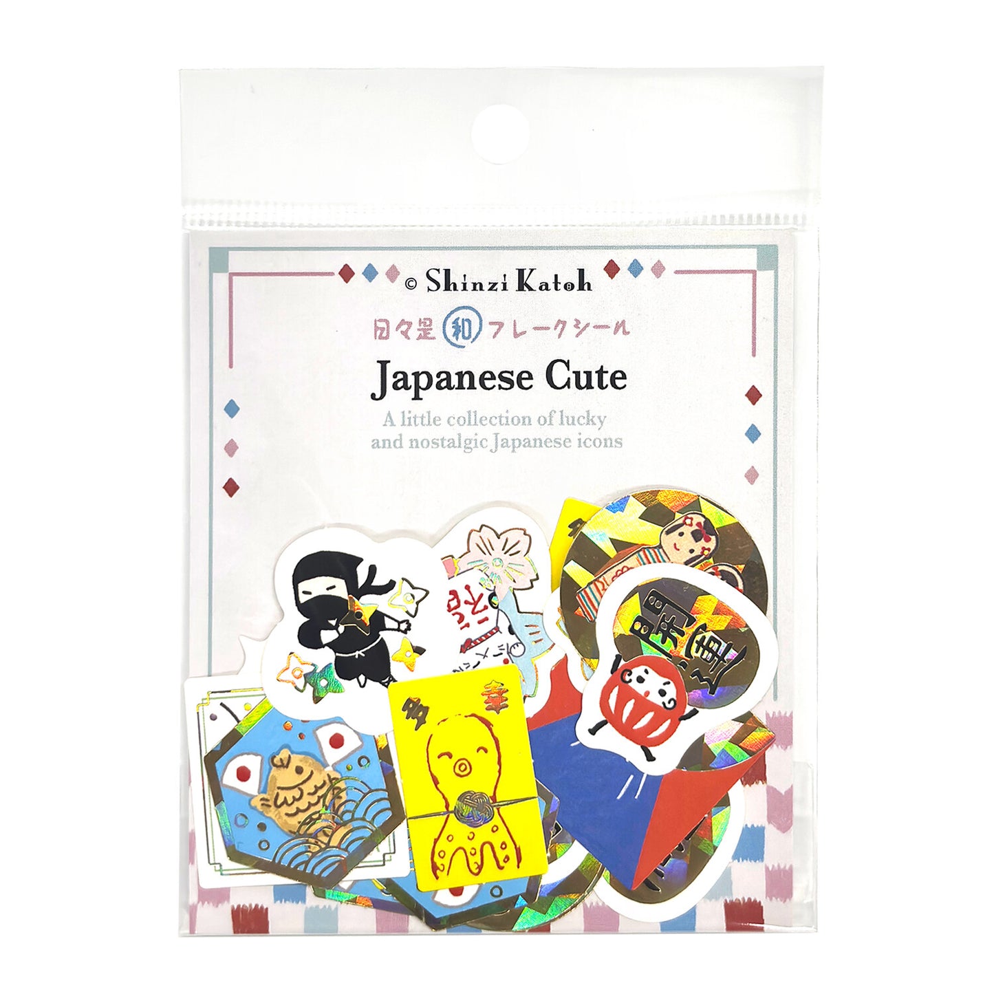 SEAL-DO Shinzi Katoh - Foil-Stamped Flake Stickers - Japanese Cute