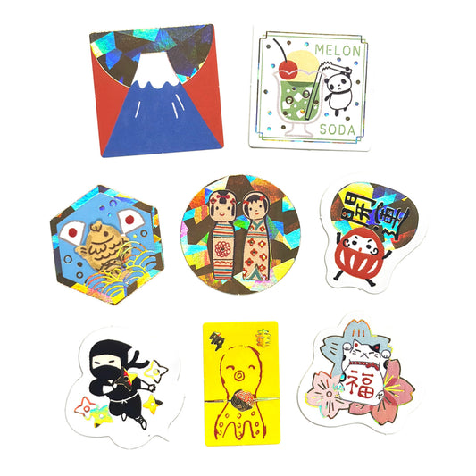SEAL-DO Shinzi Katoh - Foil-Stamped Flake Stickers - Japanese Cute