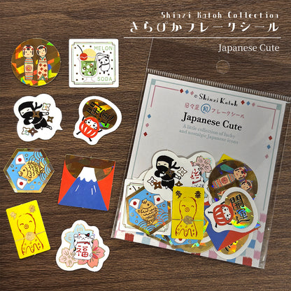 SEAL-DO Shinzi Katoh - Foil-Stamped Flake Stickers - Japanese Cute