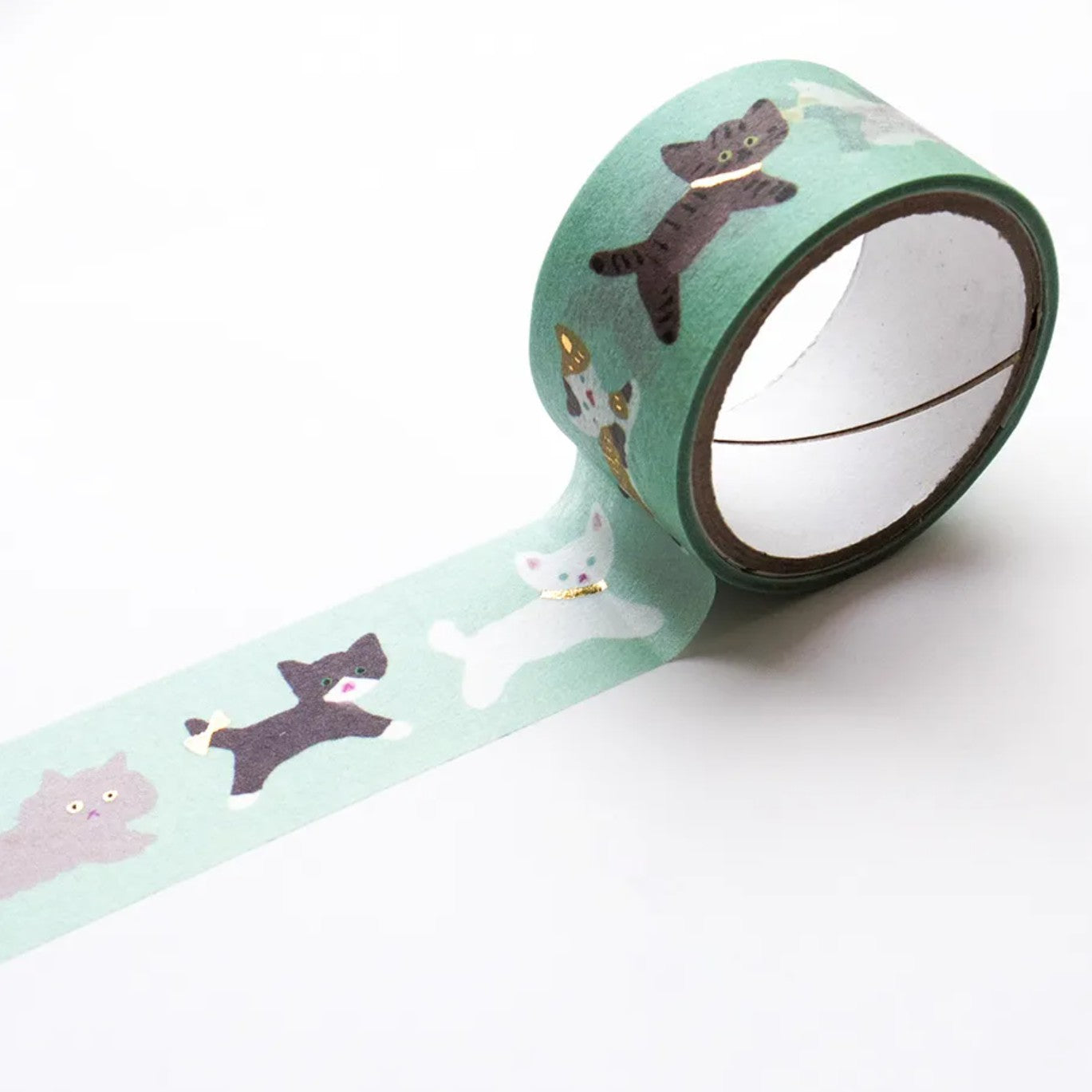 Cozyca - Foil-Stamped Washi Tape - Reiko Tada - Cat Walk