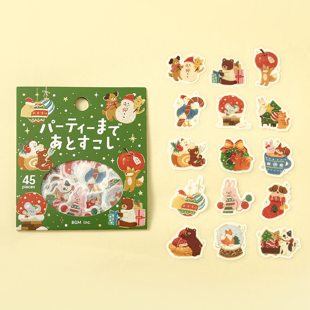 BGM - Christmas Limited Flake Stickers - The party is just around the corner!