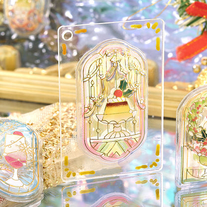 BGM - Christmas Limited Kyururun Stickers -  Cafe à la Mode Stained Glass