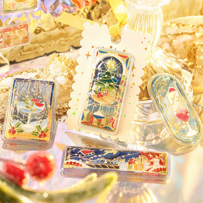 BGM - Christmas Limited Kyururun Stickers -  Cafe à la Mode Stained Glass