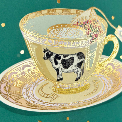 Active Corporation - Foil-Stamped Postcard - Aya Inoue - Teacup Ride