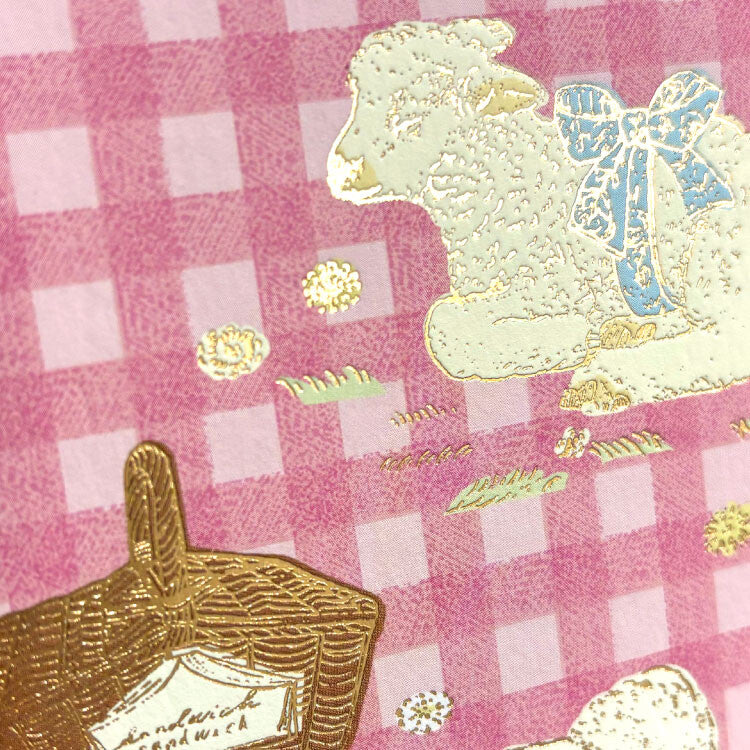 Active Corporation - Foil-Stamped Postcard  - Aya Inoue - Lambs