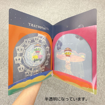 Active Corporation - Foil-Stamped A5 Clear Folder - Aya Inoue - Tiger and Ferris Wheel