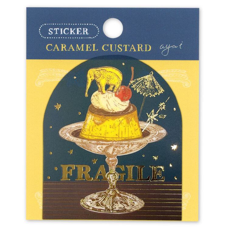 Active Corporation - Die-Cut Frost Sticker - Aya Inoue - Caramel Custard