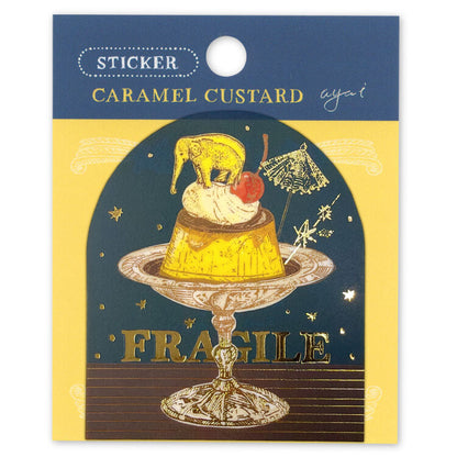 Active Corporation - Die-Cut Frost Sticker - Aya Inoue - Caramel Custard