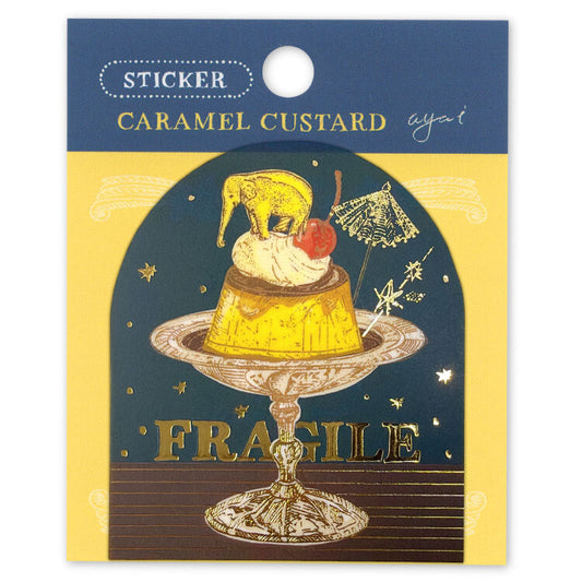 Active Corporation - Die-Cut Frost Sticker - Aya Inoue - Caramel Custard