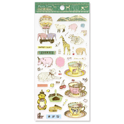 Active Corporation - Foil-Stamped Sticker Sheet - Aya Inoue - Picnic Time