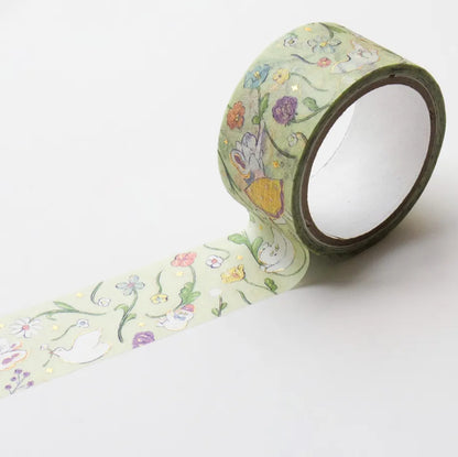 Cozyca - Foil-Stamped Washi Tape - Heisuke Kitazawa - Everyone Riding on the Spring Breeze