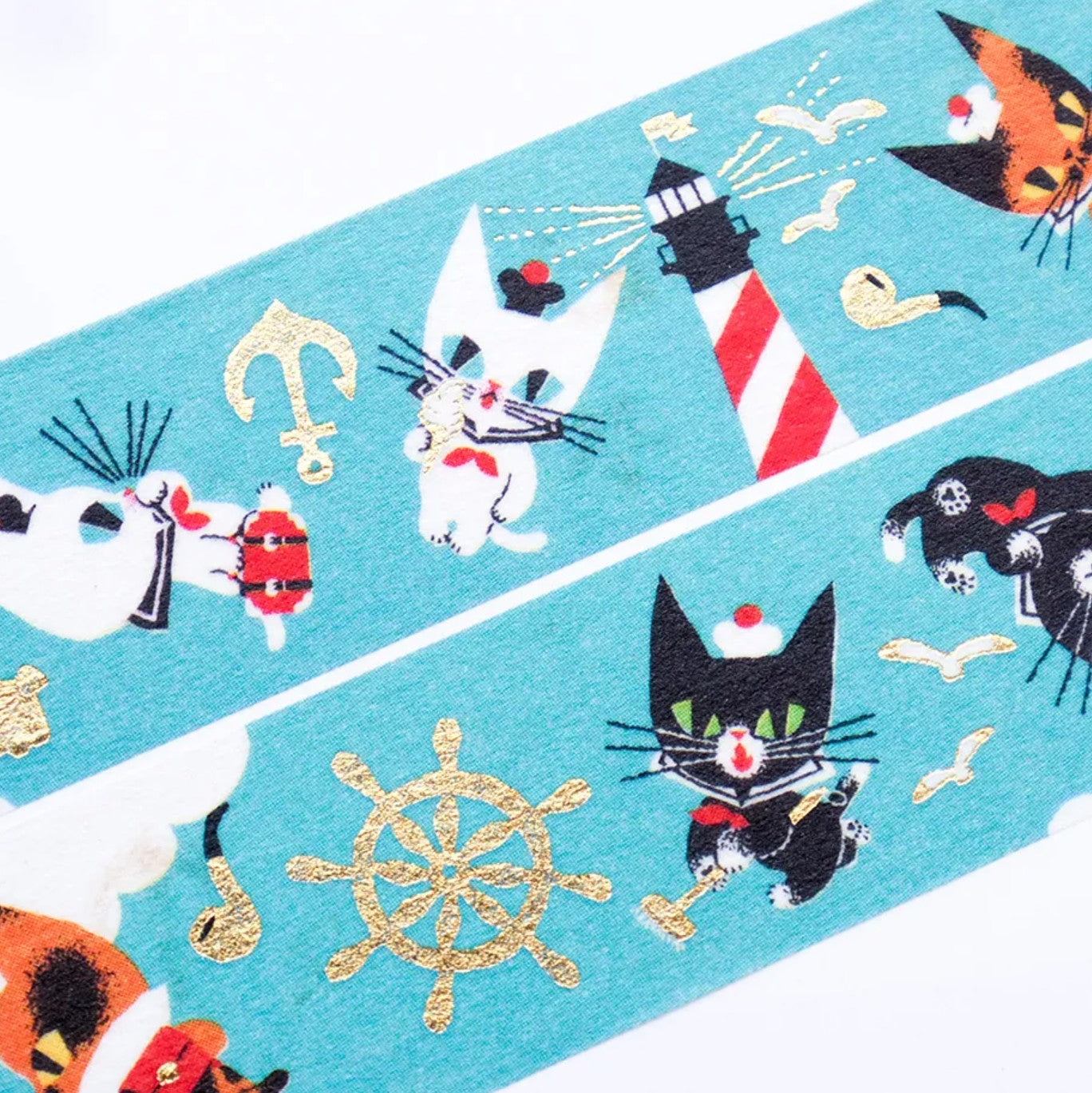 Cozyca - Foil-Stamped Washi Tape - Kuroneko Design - My Little Teo & Friends