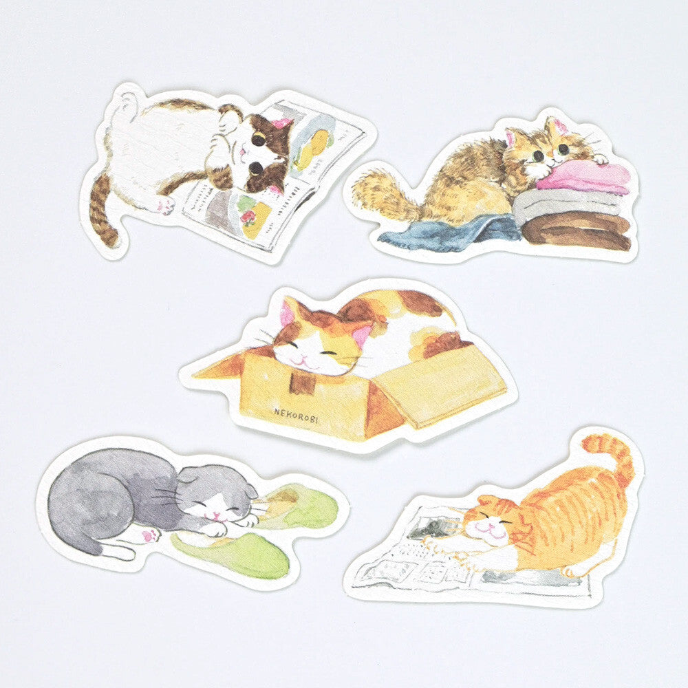NB Co. Ltd. - Flake Stickers - Nekorobi Cozy Cats
